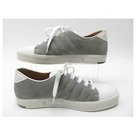 Berluti-NEW BERLUTI PLAYFIELD SNEAKERS SHOES 8 42 LEATHER & SUEDE SNEAKERS SHOES-Grey