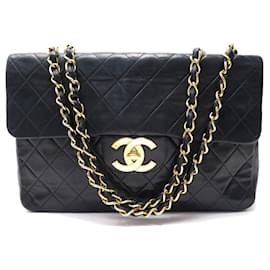 Chanel-VINTAGE HANDBAG CHANEL CLASSIC TIMELESS MAXI JUMBO MATELASSE BAG-Black