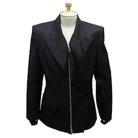 Louis Vuitton Compact Jersey Bomber Jacket , Black, 40