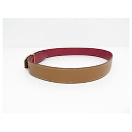 Hermès-VINTAGE CEINTURE HERMES LIEN REVERSIBLE 28MM T70 BOUCLE ETRIER EN CUIR BELT-Autre