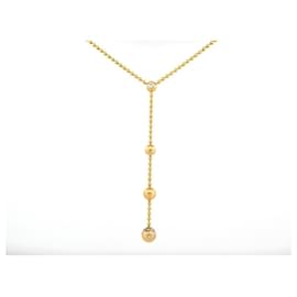 Cartier-NEW VINTAGE CARTIER NECKLACE DRAPERY NECKLACE YELLOW GOLD 18K NECKLACE-Golden