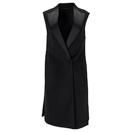 Jil Sander-Jil Sander Vest Coat in Black Cashmere-Black