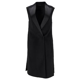 Jil Sander Weste aus schwarzem Kaschmir Schwarz