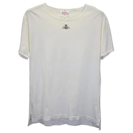 Vivienne Westwood-Vivienne Westwood Orb T-Shirt in White Cotton-White