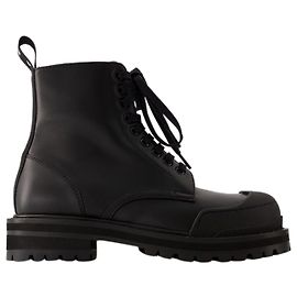 Bottines Dada Combat - Marni - Cuir - Noir Noir