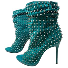 Christian Louboutin-ankle boots-Turchese