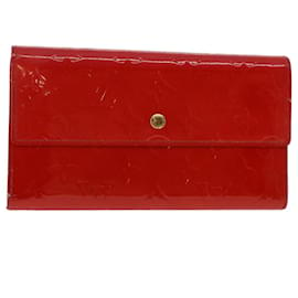 Louis Vuitton Porte Monnaie Billets Tresor Wallet Epi Leather Red in Leather  with Brass - US