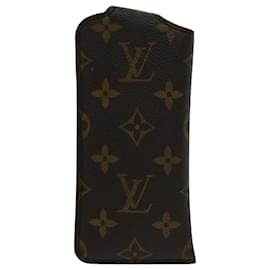 Louis Vuitton-Estojo M para Óculos LOUIS VUITTON Monogram Etui Lunette PM66545 LV Auth yk8185-Monograma
