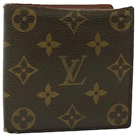 Louis Vuitton-LOUIS VUITTON Monogram Portefeuille Multipull Cartera plegable M60895 autenticación 50462-Monograma