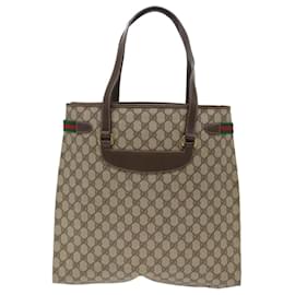 Used Auth Gucci Sherry Line 139260 Women's GG Canvas Tote Bag Beige 