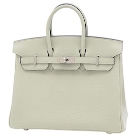 Hermès-HERMES BIRKIN 25-Blanc