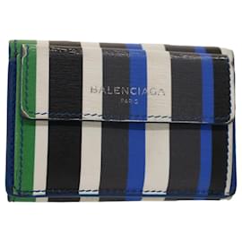 Balenciaga-BALENCIAGA Porta-moedas Couro Multicolor Autenticação 50842-Multicor