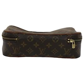 Louis Vuitton-LOUIS VUITTON Monogram Trousse Boite Cosmetic Pouch M47640 LV Auth 50454-Monogram