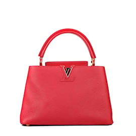 Louis Vuitton-LOUIS VUITTON Sacs à main Capucines-Rouge