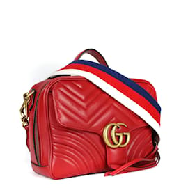 Gucci-GUCCI Handtaschen GG Marmont-Rot