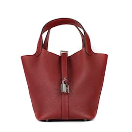 Hermès-HERMES Handbags Picotin-Pink