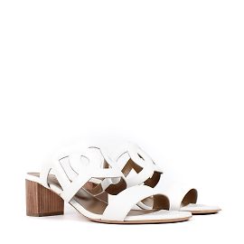 Hermès HERMES Sandals Aloha White