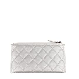 Chanel-CHANEL Wallets Timeless/classique-Silvery