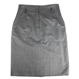 Hermès-HERMES Skirts-Grey