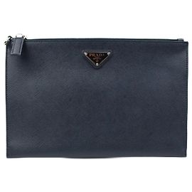 PRADA Clutch bags Navy blue