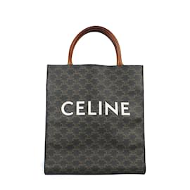 Céline-CELINE Bolsos Cabas Vertical-Castaño
