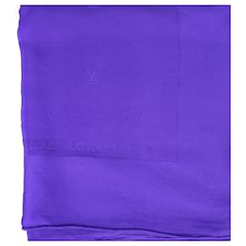 Louis Vuitton-LOUIS VUITTON Pañuelo de seda-Púrpura