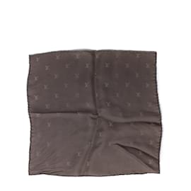 Louis Vuitton-LOUIS VUITTON Silk handkerchief-Brown