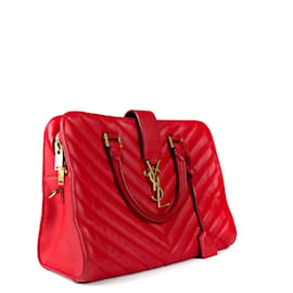 Saint Laurent-SAINT LAURENT Handbags Monogram Cabas-Red