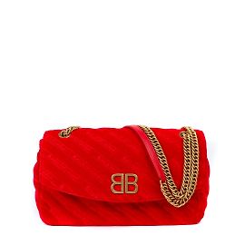 Borsa BALENCIAGA BB Rotonda Rosso