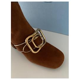 Prada-ankle boots-Marrone