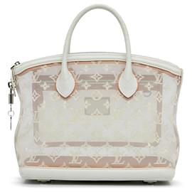 Louis Vuitton-Louis Vuitton White Monogram Transparence Lockit-White