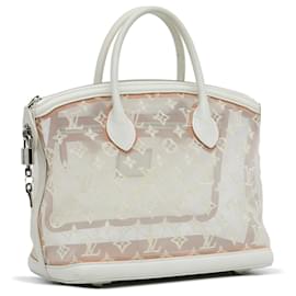 Louis Vuitton-Louis Vuitton White Monogram Transparence Lockit-White