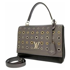 Louis Vuitton-Louis Vuitton Gray Eyelet LockMe II-Grey