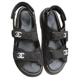 Pre-Owned Louis Vuitton Black Wooden Sandals Slide Shoes Size 9 1/2 US