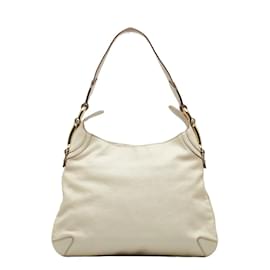 Gucci-Sac Hobo Créole en Cuir 145826-Blanc