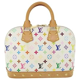 Louis Vuitton-LOUIS VUITTON Borsa a mano Alma multicolore con monogramma Bianco M92647 LV Aut 51572alla-Bianco