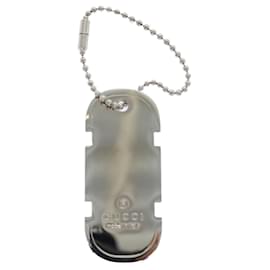 Gucci-GUCCI Schlüsselhalter Metall Silber Auth Ar10029b-Silber