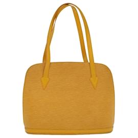Louis Vuitton-LOUIS VUITTON Epi Lussac Shoulder Bag Yellow M52289 LV Auth bs7593-Yellow