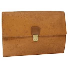 Autre Marque-Burberrys Briefcase Leather Brown Auth bs7549-Brown