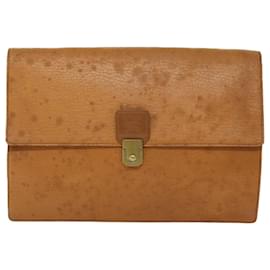 Autre Marque-Burberrys Briefcase Leather Brown Auth bs7549-Brown