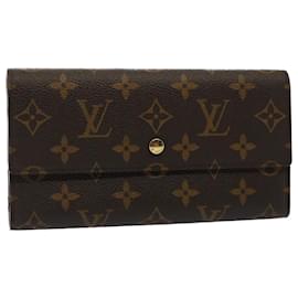 Louis Vuitton-LOUIS VUITTON Monogramm Porte Tresol International Geldbörse M61215 LV Auth 51285-Monogramm