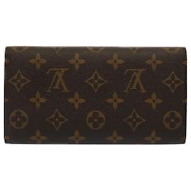 Louis Vuitton-LOUIS VUITTON Monogram Porte Tresol Cartera internacional M61215 LV Auth 51285-Monograma