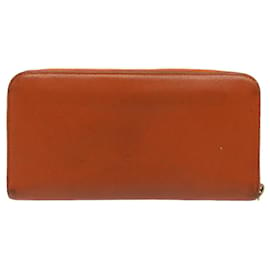 Prada-PRADA Long Wallet Safiano leather Orange Auth 51338-Orange
