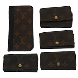 Louis Vuitton-LOUIS VUITTON Monogram iPhone Case Key Case 5Set LV Auth bs7469-Monogram