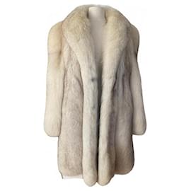 Autre Marque Fuchsmantel Weiß Weiß