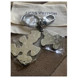 LOUIS VUITTON Monogram Slim Dragonne Bag Charm Key Holder Purple