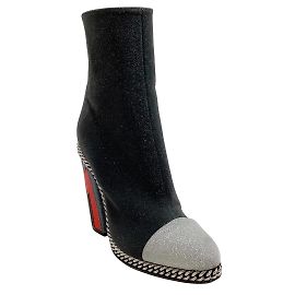 balmain negro / Botas de rayo con brillo múltiple Negro