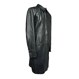 Versace-VERSACE Coats-Black