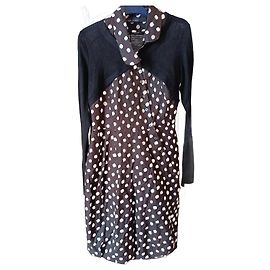 Vestido de lunares marrón One step de algodón Otro