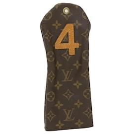 Louis Vuitton-LOUIS VUITTON Monogram Golf Club Headcovers For Number 4 M58244 LV Auth am4063-Monogramme